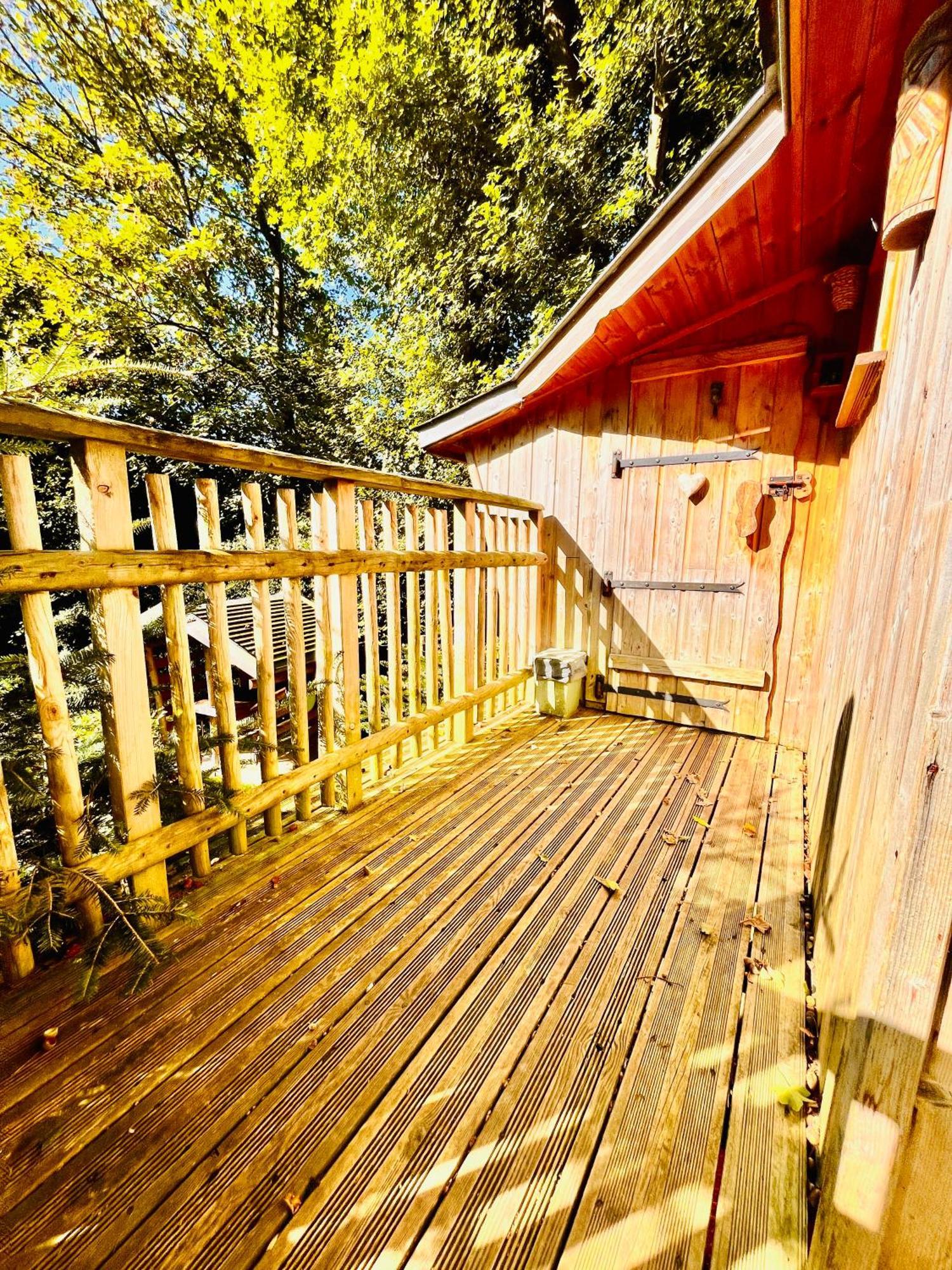 La Cabane Perchee Du Trappeur Ecrainville Luaran gambar