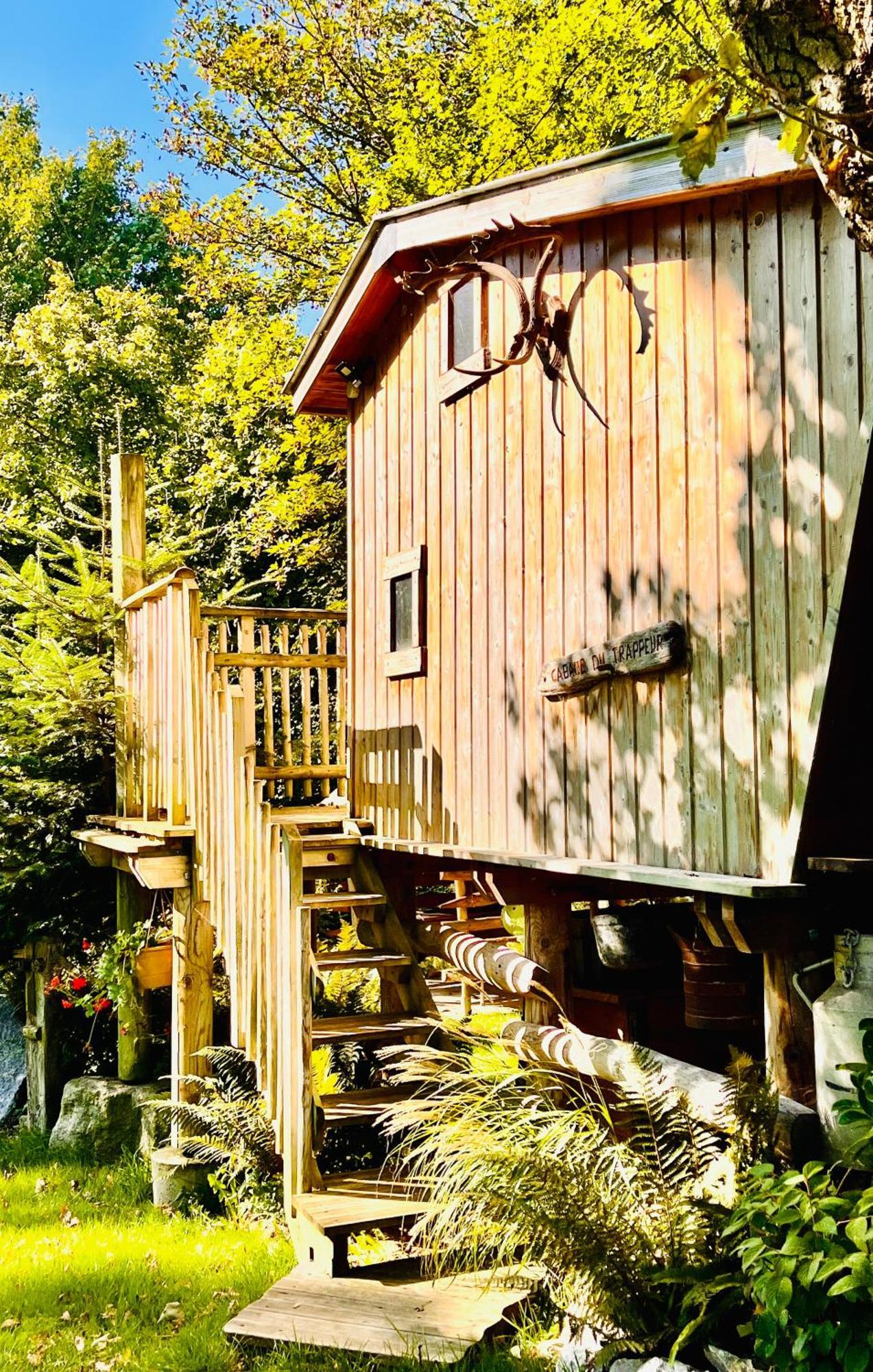 La Cabane Perchee Du Trappeur Ecrainville Luaran gambar